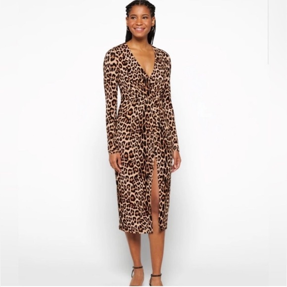 EUC Good American Wrap Dress Size 4 in Good American sizing equals XL in USA - Picture 1 of 6